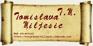 Tomislava Milješić vizit kartica